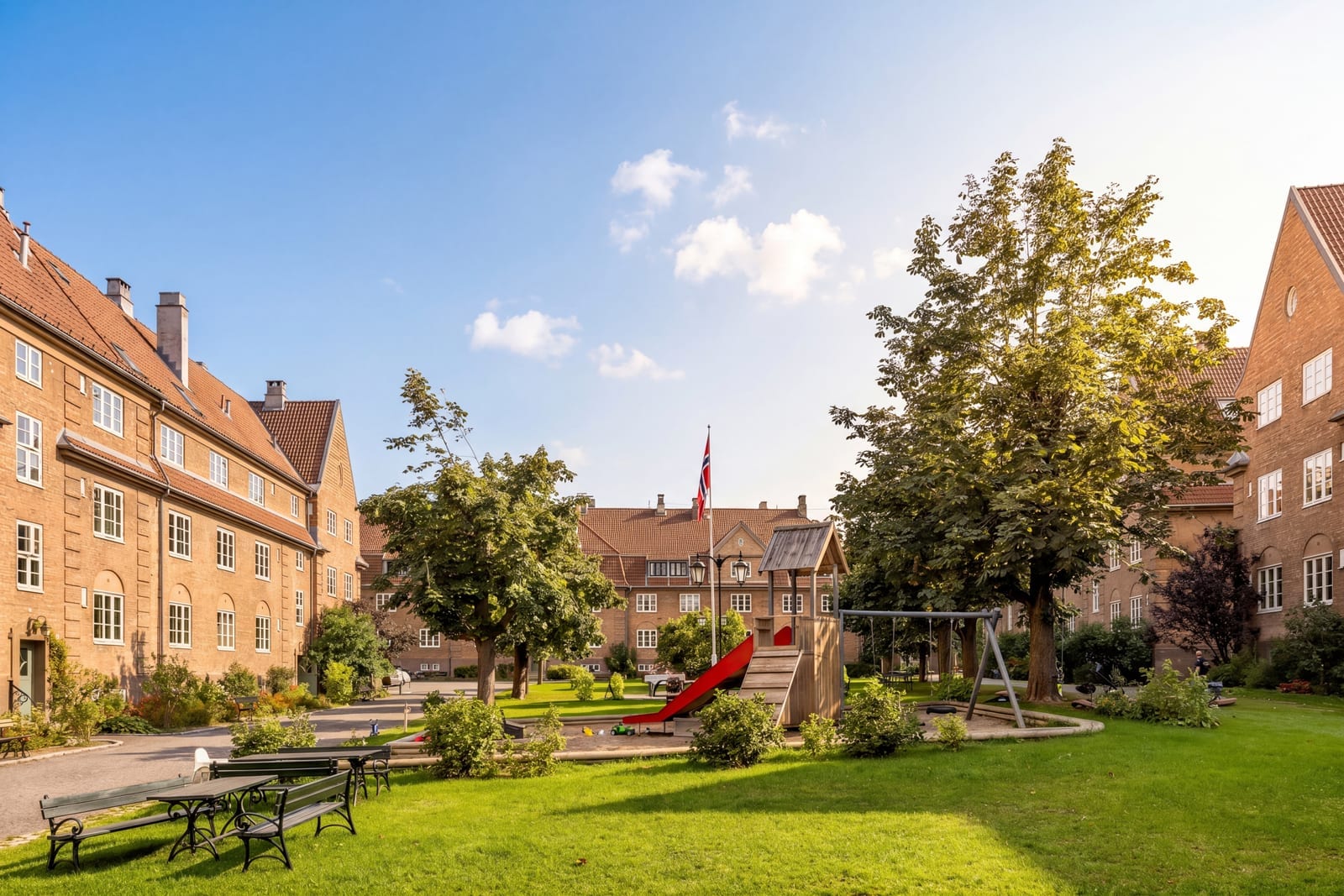Sommersol + himmel, bearbeidet med AI